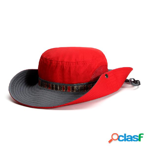 Sombrero ligero plegable de malla transpirable de anti-UV de