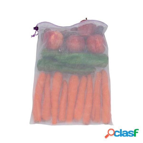 Bolsa malla reutilizable para vegetales 6 bolsas