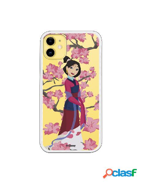 Funda para iPhone 11 Oficial de Disney Mulan Vestido Granate