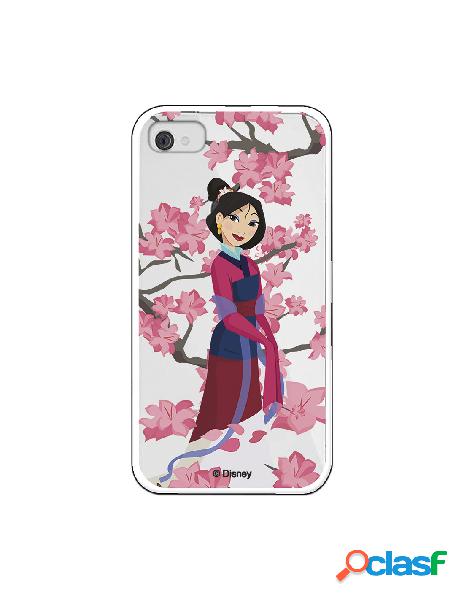 Funda para iPhone 4 Oficial de Disney Mulan Vestido Granate