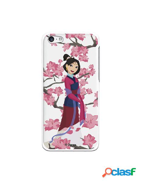 Funda para iPhone 5C Oficial de Disney Mulan Vestido Granate