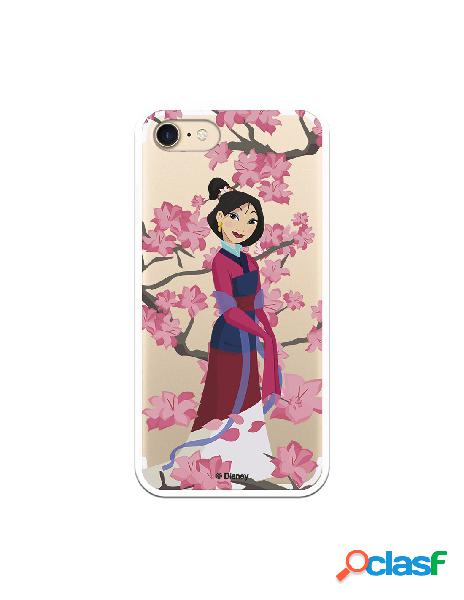 Funda para iPhone 7 Oficial de Disney Mulan Vestido Granate