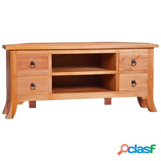 Mueble para TV de madera maciza de caoba 100x40x45 cm