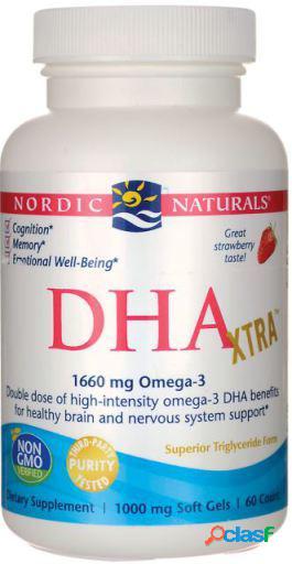 Nordic Naturals DHA Xtra Fresa 1000 mg 60 Cápsulas 120 gr