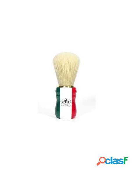 Omega Pure Bristle "Italian Flag" Shaving Brush