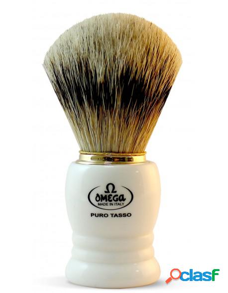 Omega Silvertip Shaving Brush Ivory Handle