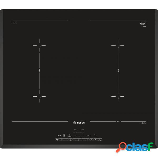 Placa Inducción - Bosch PVQ651FC5E 2 Zonas 60 cm Negro Sin