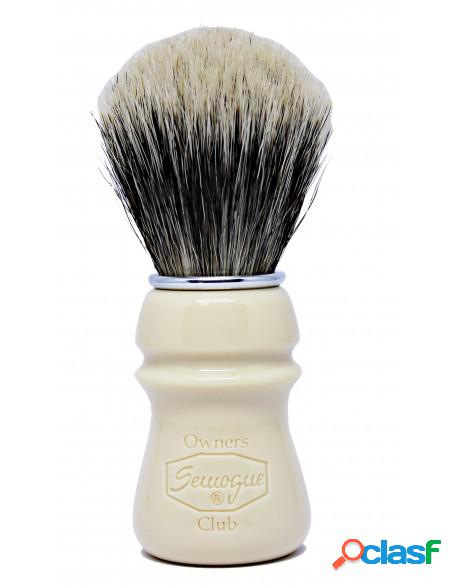 Semogue S.O.C. Badger & Boar Bristle Ivory Shaving Brush