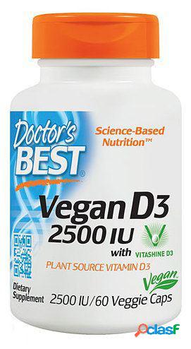 Doctor's Best Vegan D3 2500 Iu 60 Veggie Capsules