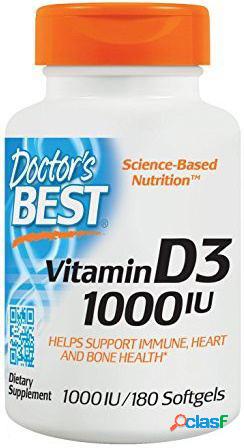 Doctor's Best Vitamin D3 1000 Iu 180 Softgels