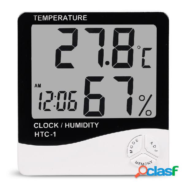 HTC-1 Digital LCD Electronic Alarm Clock Termómetro