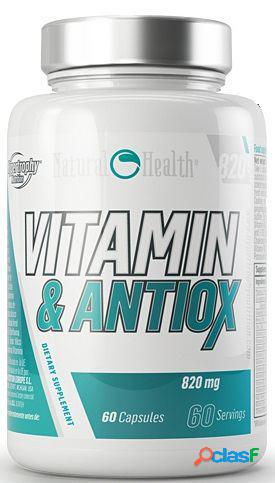Natural Health Vitamins and Antiox 820 mg Sabor Neutro 60 c