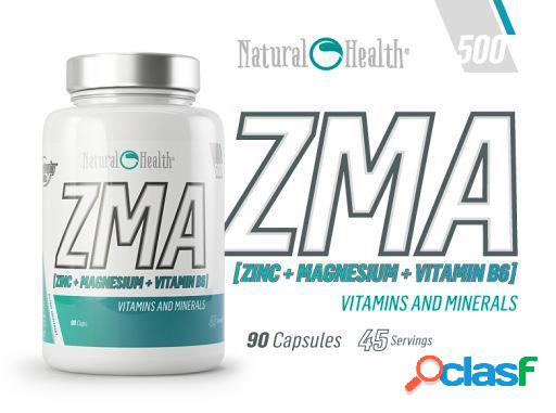 Natural Health ZMA 600 mgr/cap Sabor Neutro 90 c 300 gr