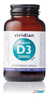 Viridian Vitamina D3 2000 IU (Vegana) 60 Cápsulas Vegetales