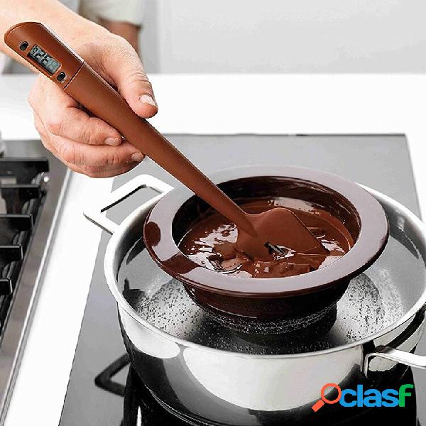 Double-use Electronic Digital Silicone Spatula Cooking