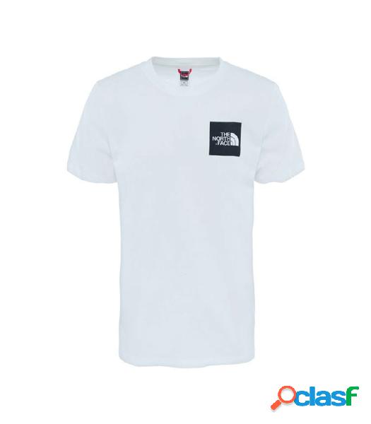 The North Face - Camiseta para Hombre Blanca con Logo Negro