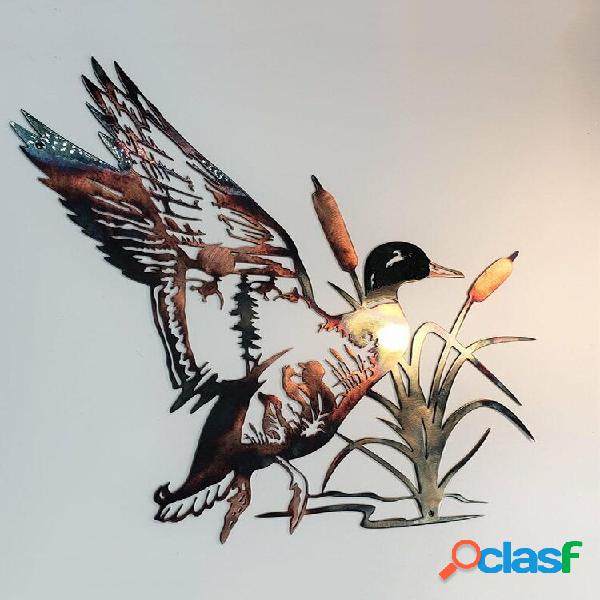 1 pieza de Metal pájaro Animal silueta pared arte
