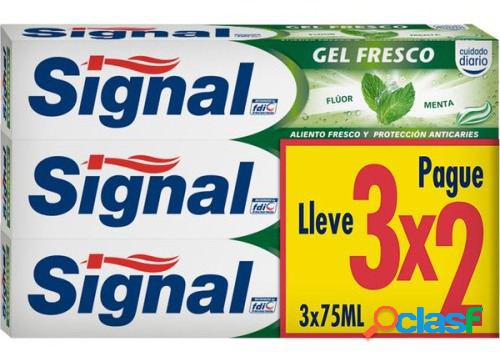 Signal Pack Pasta Dental protección Anti Caries 3 x 2