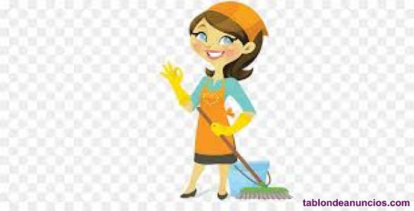 Señora de la limpieza de lunes a viernes de 11h a 15h