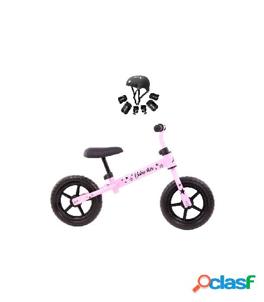 Bicicleta de iniciación Baby Star sin pedales Rosa Chicle