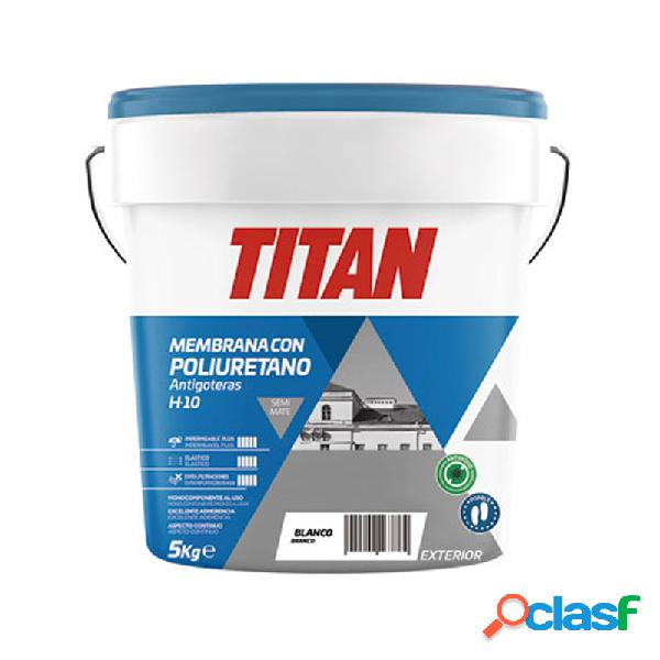 Impermeabilizante con poliuretano titan h10 blanco 5kg