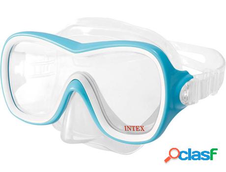 Máscara de Buceo INTEX Wave Rider (Azul - PVC)