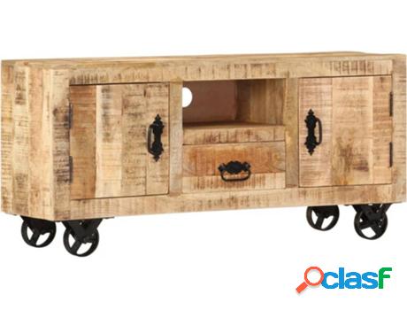 Mueble de TV ART PLANET (110x30x50cm - Madera Maciza -