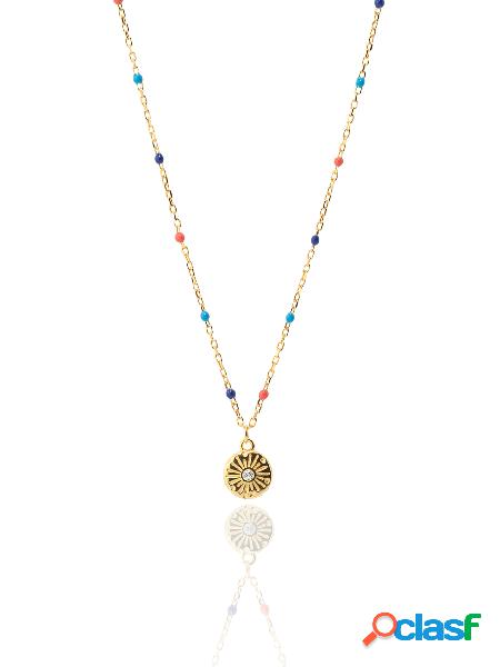 MULTICOLORS necklace gold