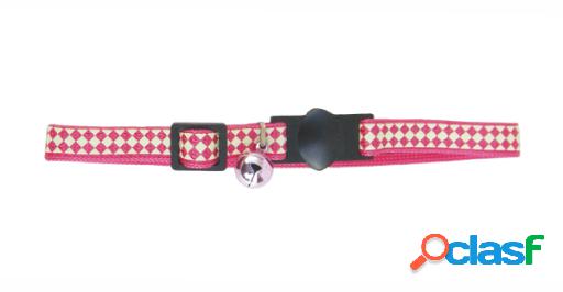Collar Cream Rosa para Gatos 30 cm x 10 mm Freedog