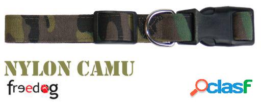 Collar militar Camu 35-60cm x 20mm Freedog