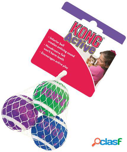 Kong Cat Tenis Balls Con Cascabel 4 cm KONG