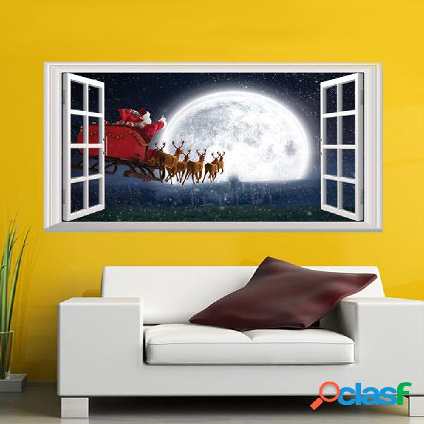 1 Pza Santa Claus Deer Patrón Serie de Navidad Impresión