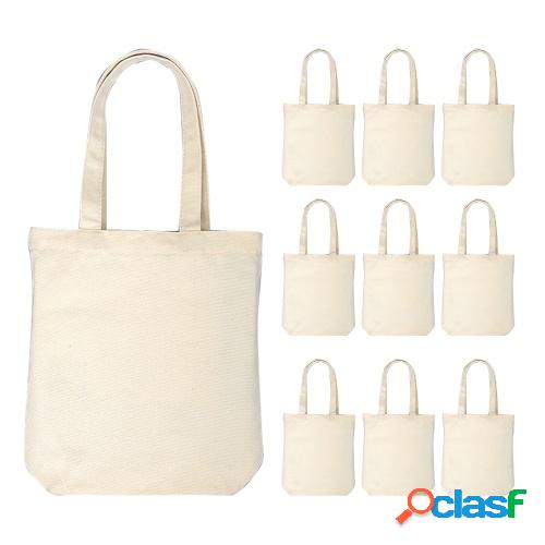 10 Uds bolso de lona bolso de mano de gran capacidad Color