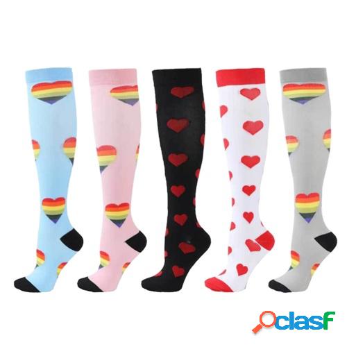 4 pares de calcetines de compresión para hombres y mujeres