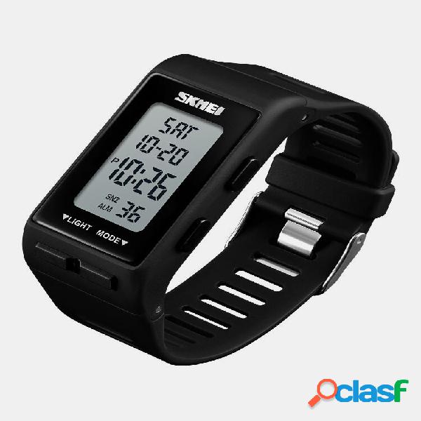 5 Colores Esfera Rectangular Deportiva Digital Watch