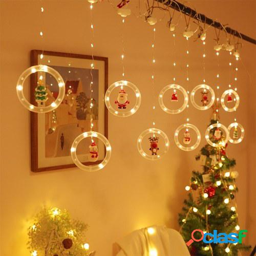 9.8 pies de luces de cadena de Navidad LED cortina de luces