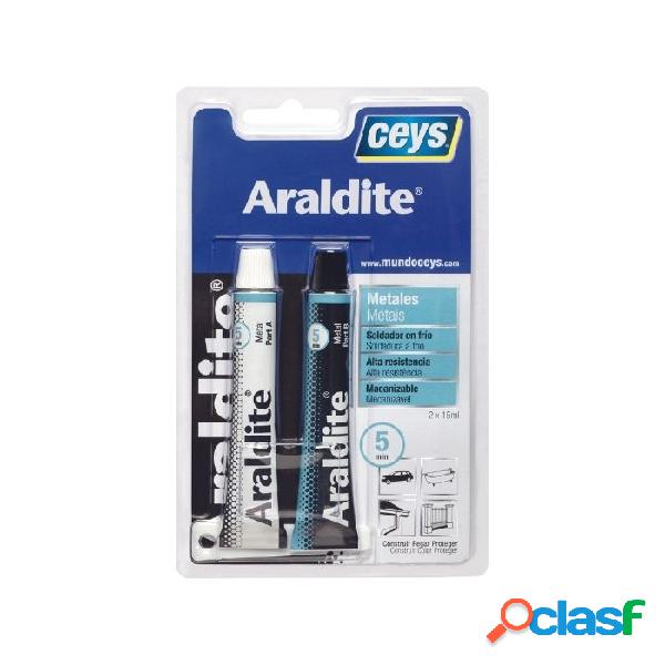 Adhesivo Araldite Ceys Especial Metales 5 minutos 2x15ml