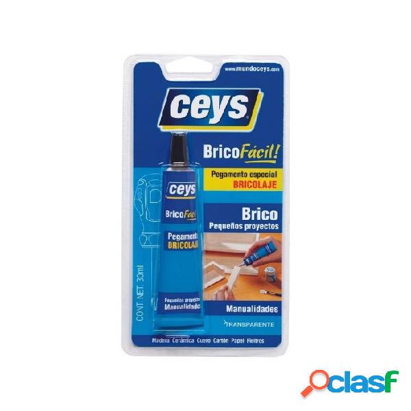 Adhesivo Ceys BricoFácil Transparente 30ml