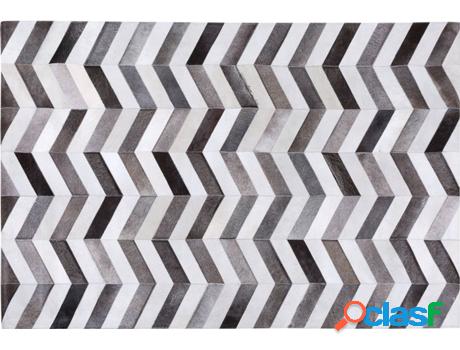 Alfombra BELIANI Aksaz (Gris - Piel Genuina -140x200x1 cm)