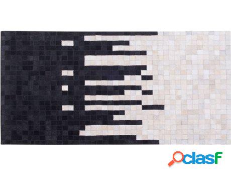 Alfombra Bolu (Blanco - Piel Genuina -80x150x0.6 cm)