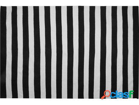 Alfombra de Exterior Tavas (Negro - Material Sintético