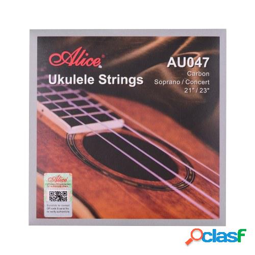Alice AU047 Ukulele Strings Carbon Soprano Juego de cuerdas