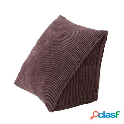 Almohada triangular Cómoda almohada de lectura con bolsillo