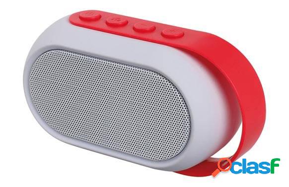 Altavoz Bluetooth Rojo con asa y micrófono