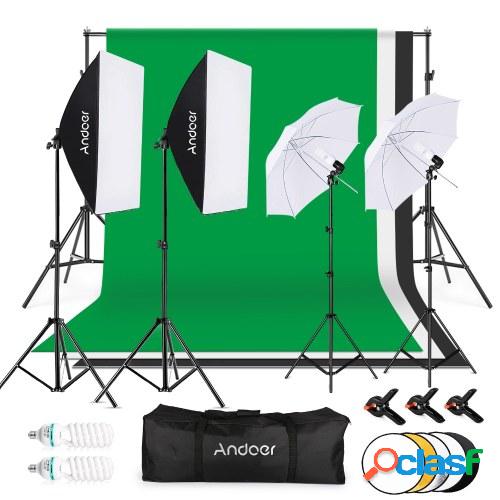 Andoer Photography Kit 1.8 * 2.7m Telón de fondo de