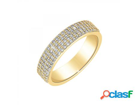 Anillo SC_CRYSTAL Zirconia (bañado a rodio - Dorado - L