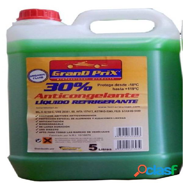 Anticongelante Coche Refrigeracion 5Lt 30% -18º Verde