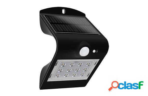 Aplique Solar 220Lm Negro