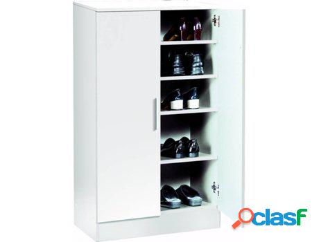 Armario para Zapatos BUYQUALIA con 2 Puertas (Blanco -