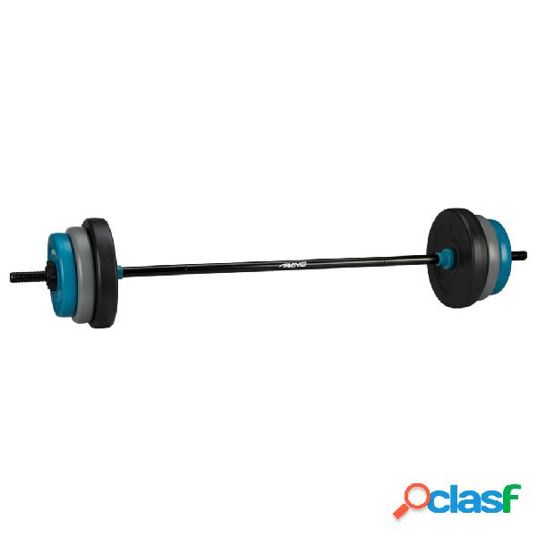 Avento Set de pesas ajustables 20 kg negro, azul y gris